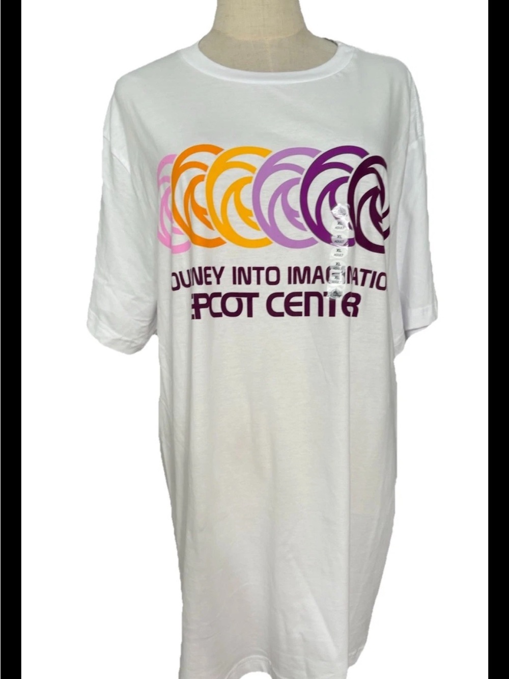 Disney Parks Epcot Center Journey Into Imagination Logo Adult T-Shirt XL 2026,